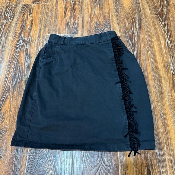 Roper Dresses & Skirts - Roper Black Mini Skirt with Fringe Accent Women's Size 15 / S M L Western Wear
